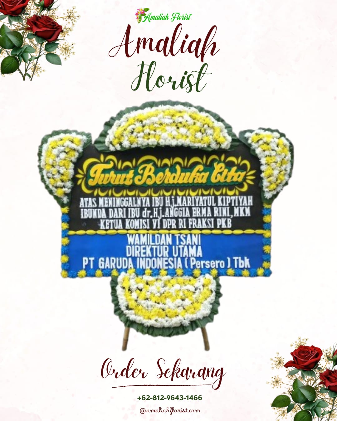 Papan Bunga Duka Kebomas